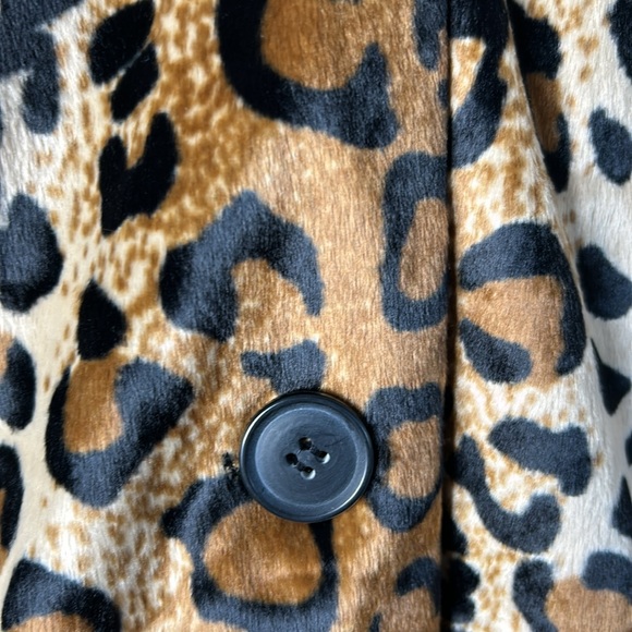 Dennis Basso leopard faux fur cape jacket - Picture 10 of 14